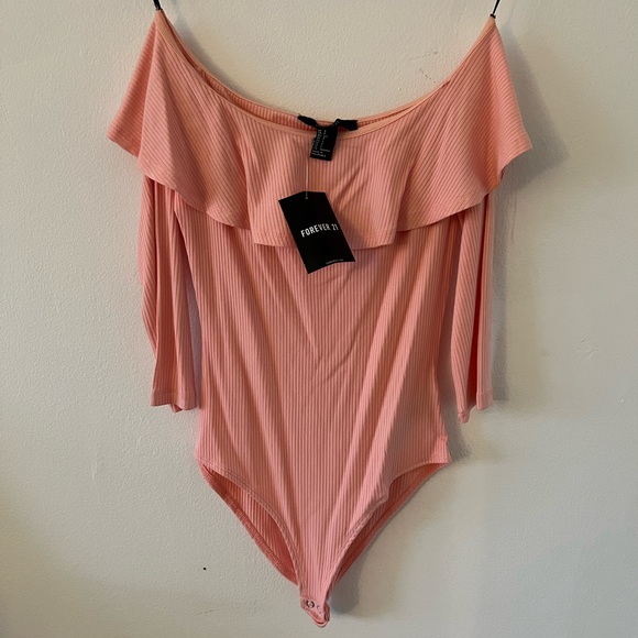 Forever 21 pink bodysuit size small - Picture 1 of 3